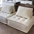 Square Vacuum Compressed Modular Sectional Floor Sofa