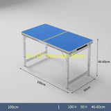 Rectangle Folding Adjustable Height With Handle Table