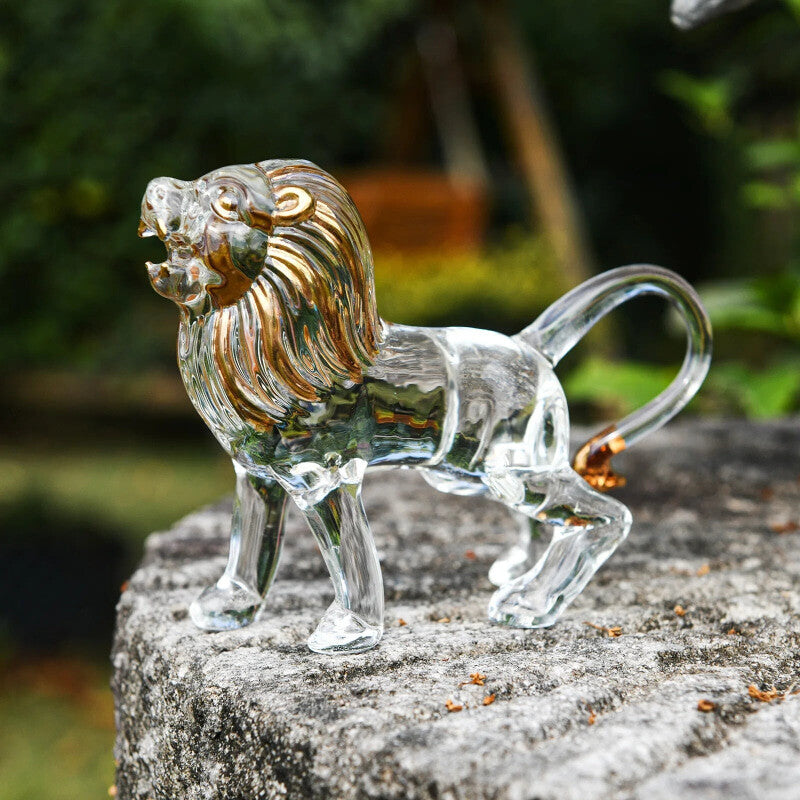 Decoration Of Glass Animal Statues For Tables