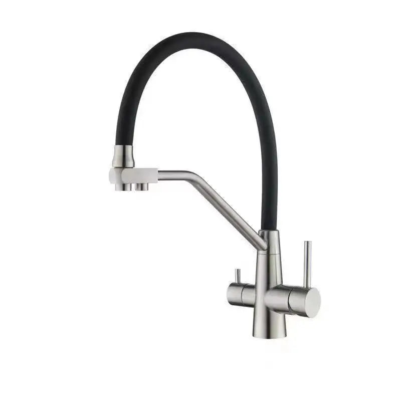 3 Way Kitchen Tap Extendible Shower Head 360° Faucet