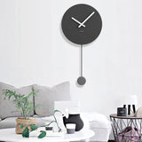Wall Clock with Pendulum Nordic Style Minimalist