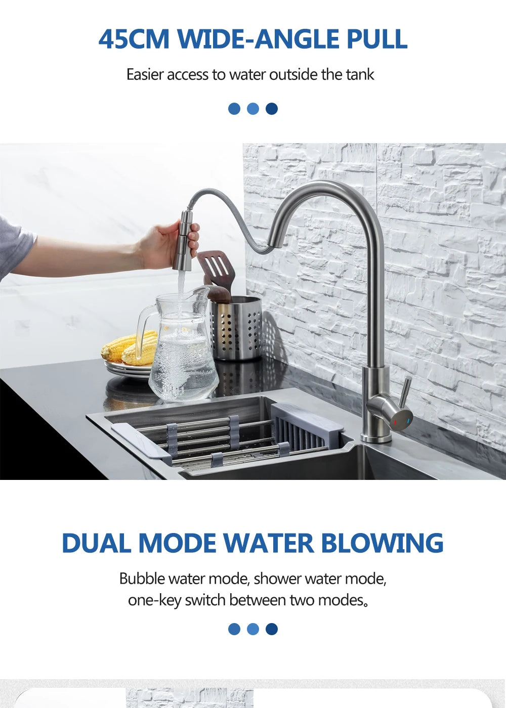 Pull Out Sensor Kitchen Touch Control Faucet