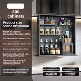 Touch Lift Wall Modern Kitchen Storage Organizer Cabinet