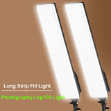 LED Rectangular Video Dimmable Lighting Kit Long Arm Tripod Stand