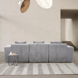 L-Shaped 4-Seater Corner Sofa, Deep Seat Design