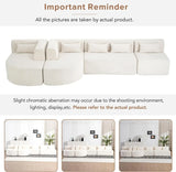 Modular Sectional L Shaped Boucle Fabric Modern Upholstered Sofa