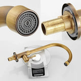 Kitchen Sink Antique 360 Rotation Single Hole Faucet