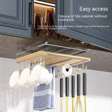 Foldable Stainless Steel Kitchen Organization Hanging Rack