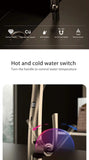 LED Display Sensor Pull Out 3 Function Spray Touchless Faucet