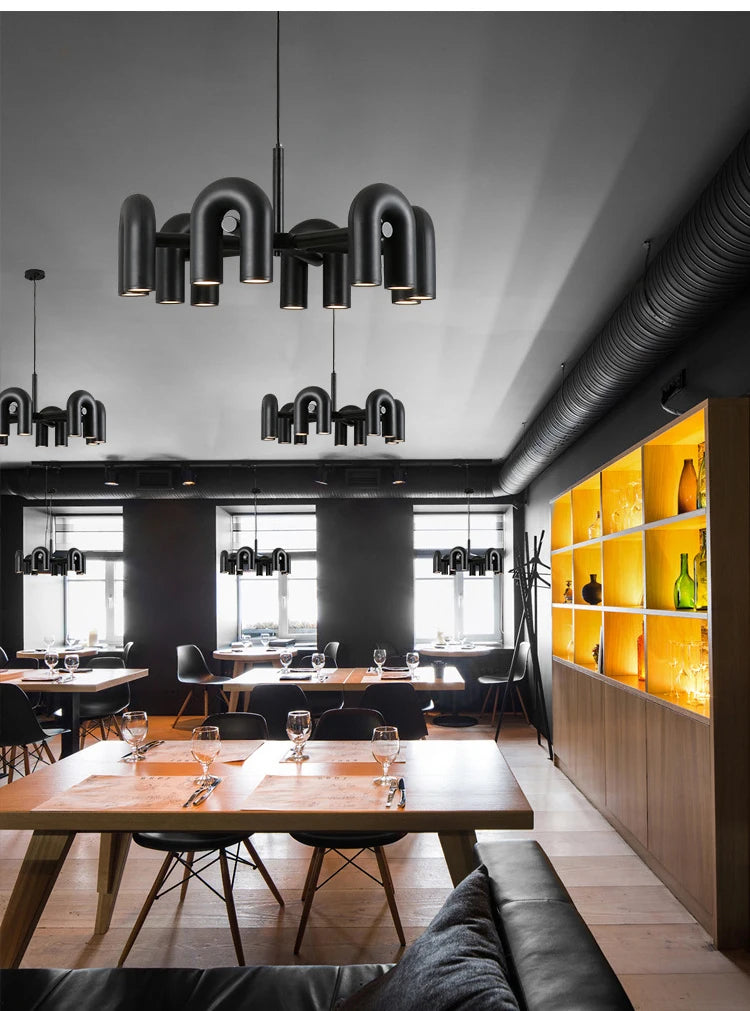 Modern Simple Bauhaus U Shaped Pendant Lamp