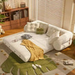 Compressed Folding Double Sleep Rounded Armrest Sofa