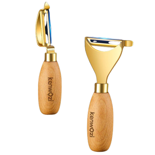 Stainless Steel Wood Handle Fruit Peeler