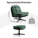 Corduroy 360° Modern Swivel Thickened Cushion Chair