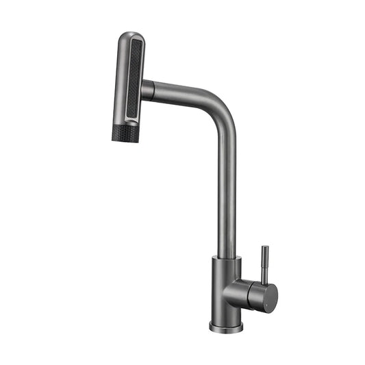 Retractable Pull Out Rotation Stream Sprayer Head Sink Faucet