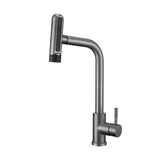 Retractable Pull Out Rotation Stream Sprayer Head Sink Faucet