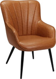 PU Leather Mid Century Modern Accent Upholstered Chair