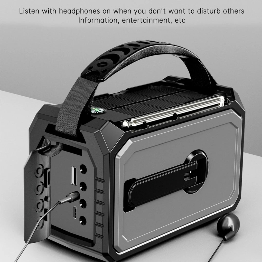 Weather Hand Crank Solar Charging SOS Alarm Radio