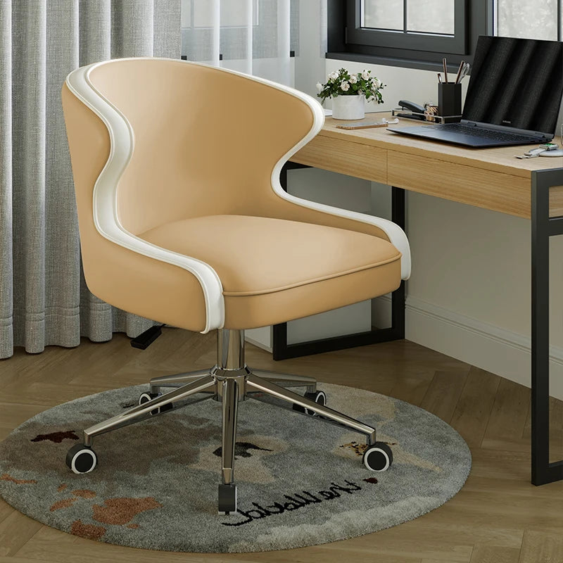 PU Adjustable Office Swivel Wheels Chair