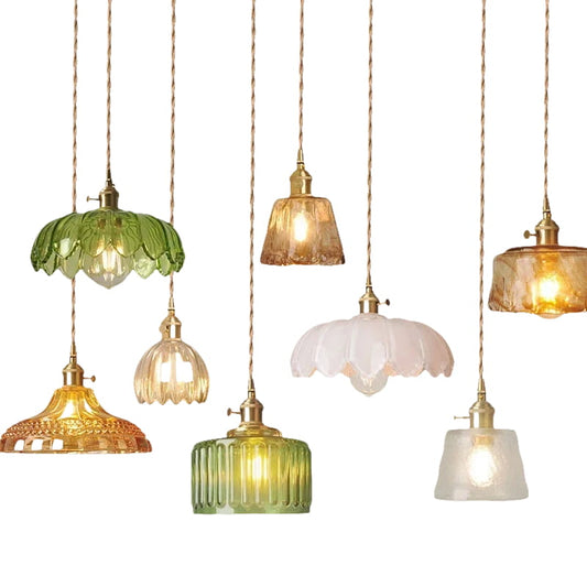 Modern Glass LED Pendant Switch Hanging Lamp