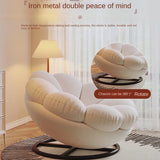 Sunflower Shape Detachable Cushion Swivel Chair