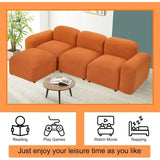 Convertible L Shaped Modern Comfortable Pillows Sofa