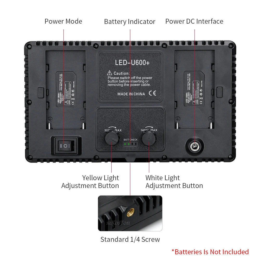 LED Studio Video Lighting Portable Panel  Light