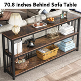 3 Tier Console Long Behind Couch Entryway Table