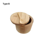 Bamboo Wooden Round Spice Jar