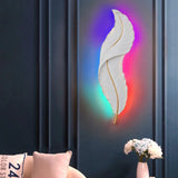 Modern Golden Feather LED Wall Lamp