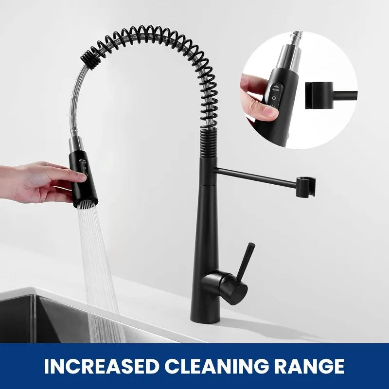 360° Rotation Sprayer Extendable 3 Jet Kitchen Faucet