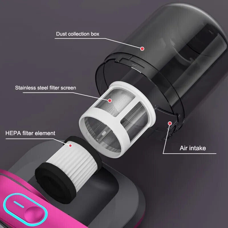 Handheld UV-C Wireless Vacuum Cleaner with Powerful Suction