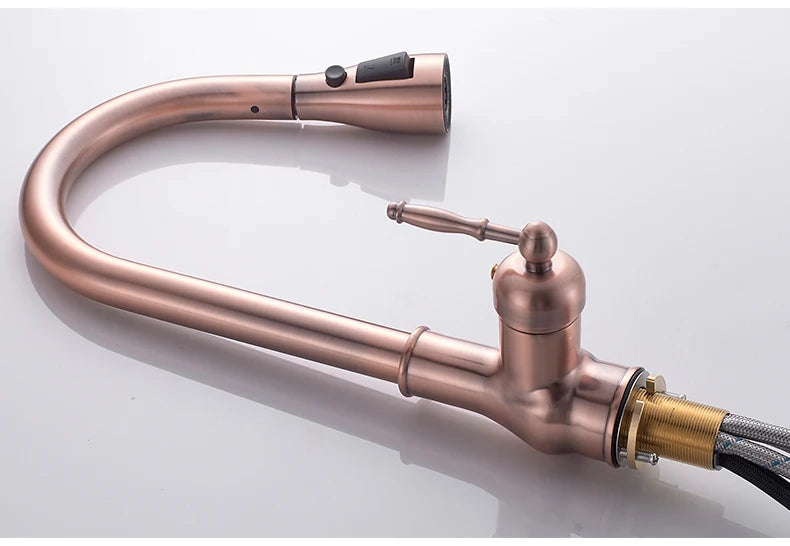 3 Water Modes Pull Out Tap Sprayer Kitchen Faucet