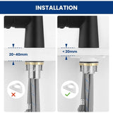 360° Rotation Sprayer Extendable 3 Jet Kitchen Faucet