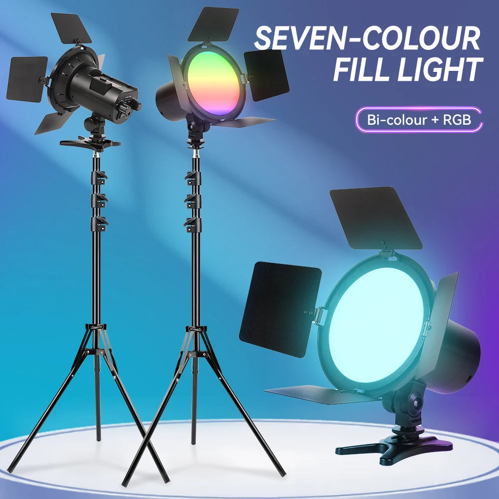 Rgb Led Light Panel Lighting Tripod Lamp