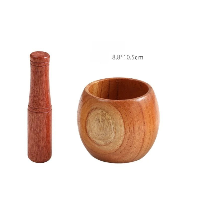 Wooden Bowl Manual Garlic Grinder Garlic Masher