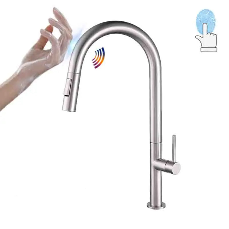 Smart Touch Sensor Rotate Kitchen Faucet