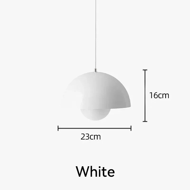 Nordic Flower Semicircular Hanging Pendant Lamp
