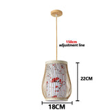 Rattan Bamboo Ceiling Hanging Lamp Pendant Light