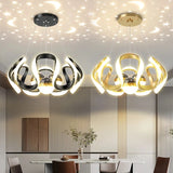 Nordic Abstract LED Bulbs Hanging Pendant Chandelier
