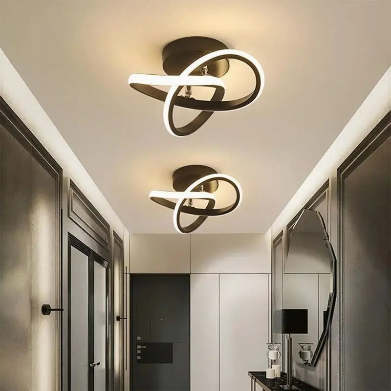 Circle Intercept Shape LED Modern Minimalist Ceiling Lights Lamp