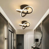 Circle Intercept Shape LED Modern Minimalist Ceiling Lights Lamp