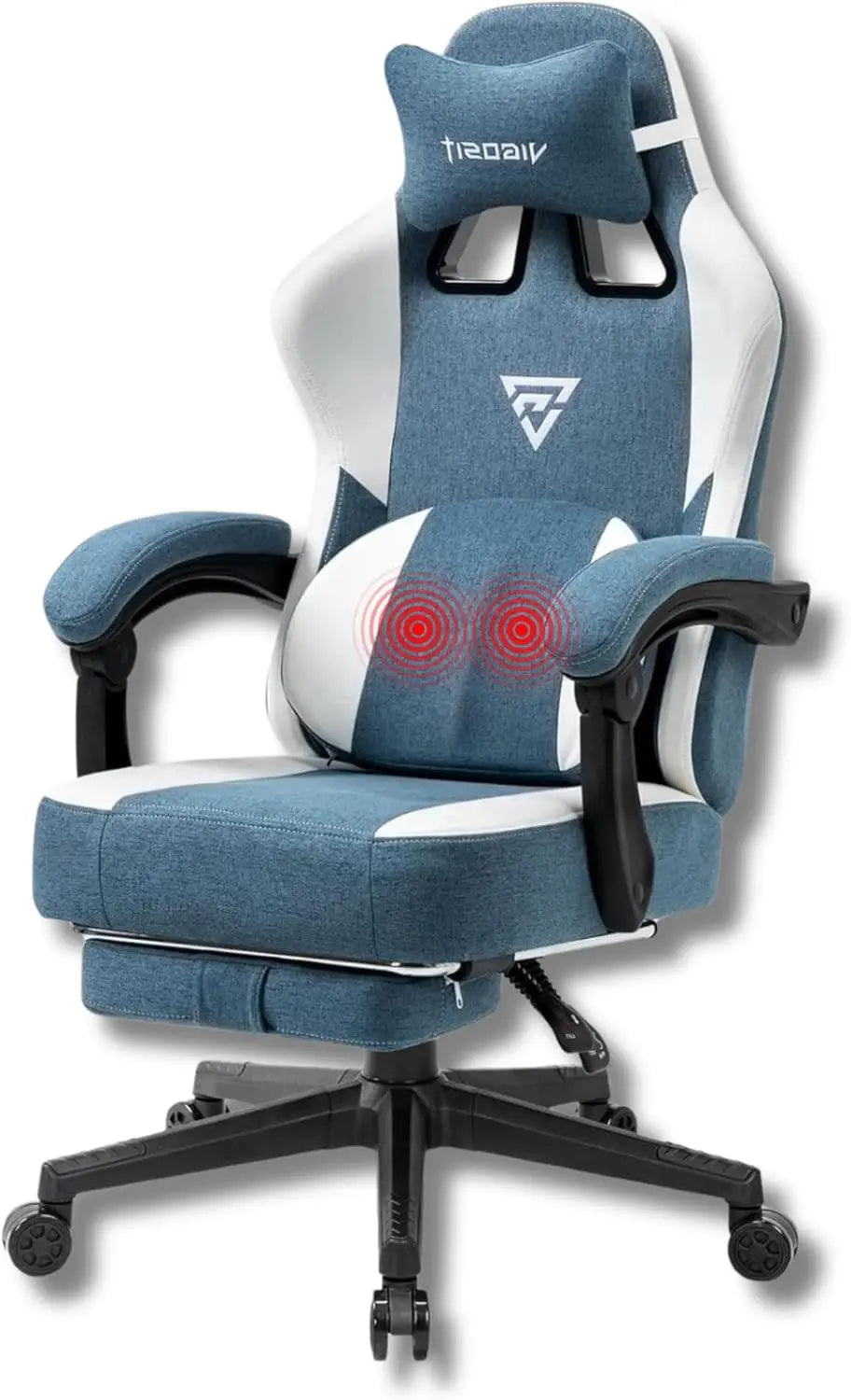 Ergonomic Gaming Heat Massage Lumbar Support Chair