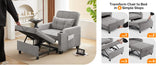 Sleeper 3 in 1 Convertible Bed Adjustable Recliner Sofa