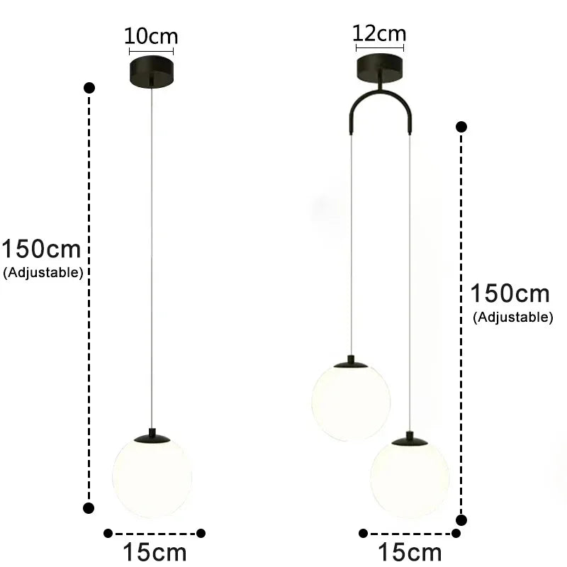Round LED Nordic Hanging Lamp Pendant Lights