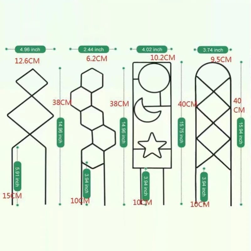 Stem Climbing Supports Plant Trellis Support