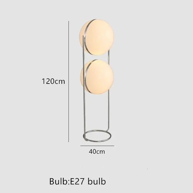 Double Triple Ball Floor Metal Light Lamp