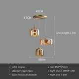 Nordic Glass Smoke Hanging Modern Pendant Lamp