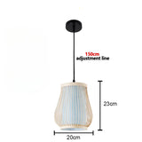 Bamboo Chandelier Pendant Lamp Hanging Wood Ceiling Light