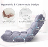 Back Support Foldable Adjustable Position Cushion