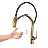 LED Display Sensor Pull Out 3 Function Spray Touchless Faucet
